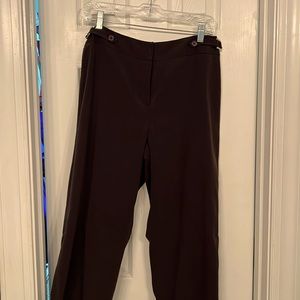 Larry Levine Dark Brown nice dress pants. Slight Flare.